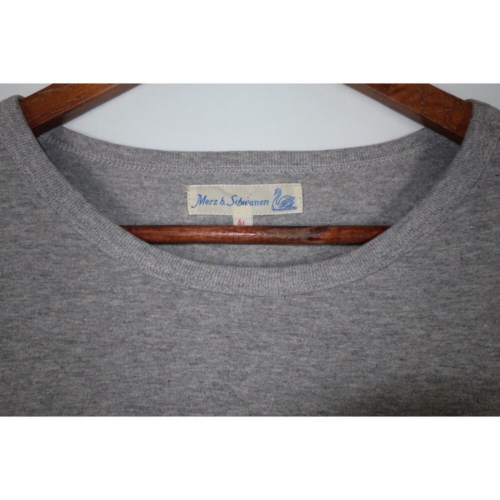 Merz B Shwanen Gray 100% Cotton Slub T Shirt Women's? Men's? Size 6 Large - Picture 4 of 10
